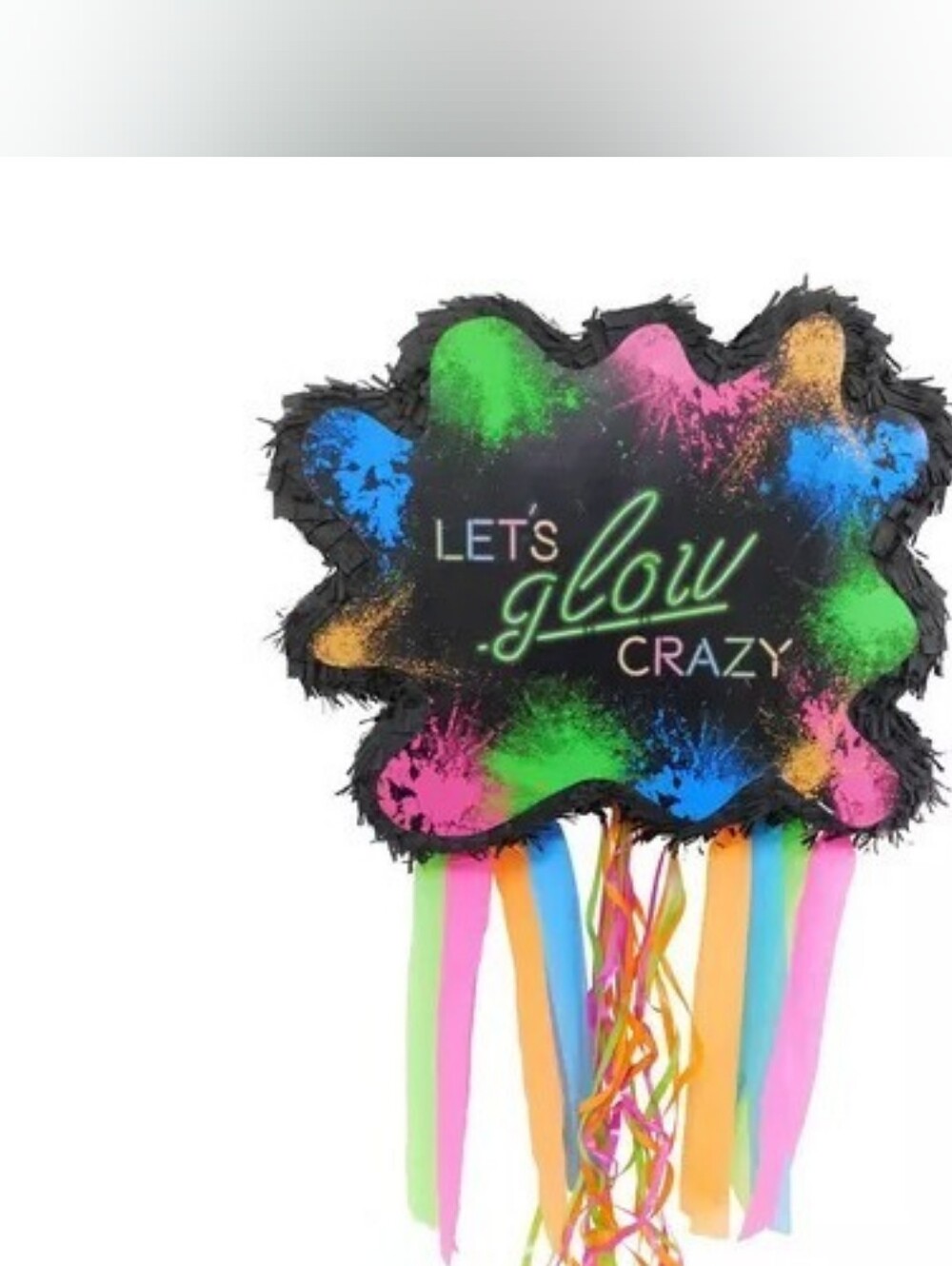 Let's Glow Crazy Neon Splash Party Pinata